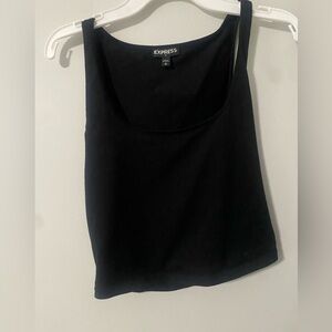 Black Express Scoop Neck Tank Top